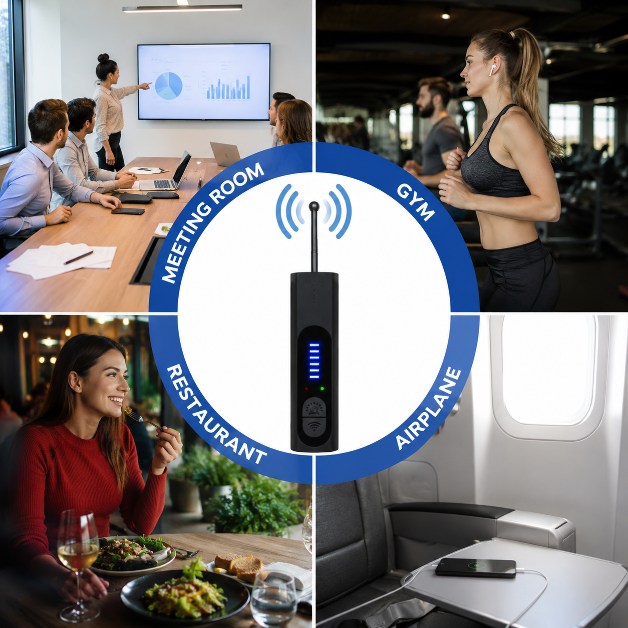 AI Powered Camera Detector, Portable GPS Tracker & Listening Device Finder